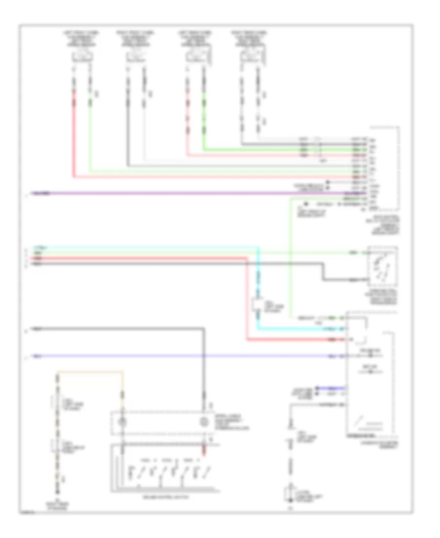 Электросхема системы круизконтроля (2 из 2) для Toyota 4Runner Limited 2011