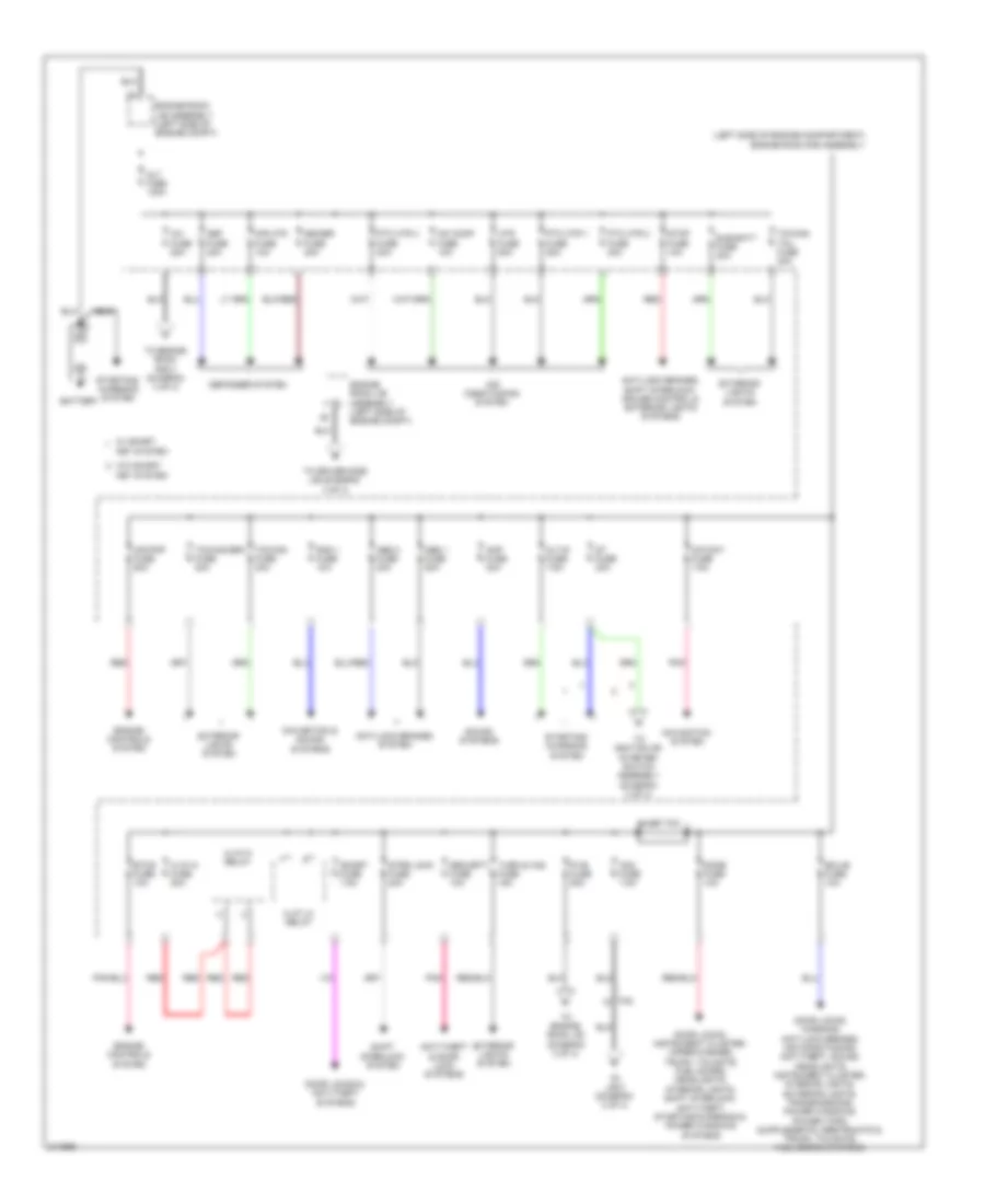 Электросхема блока предохранителей и реле (1 из 4) для Toyota 4Runner Limited 2011