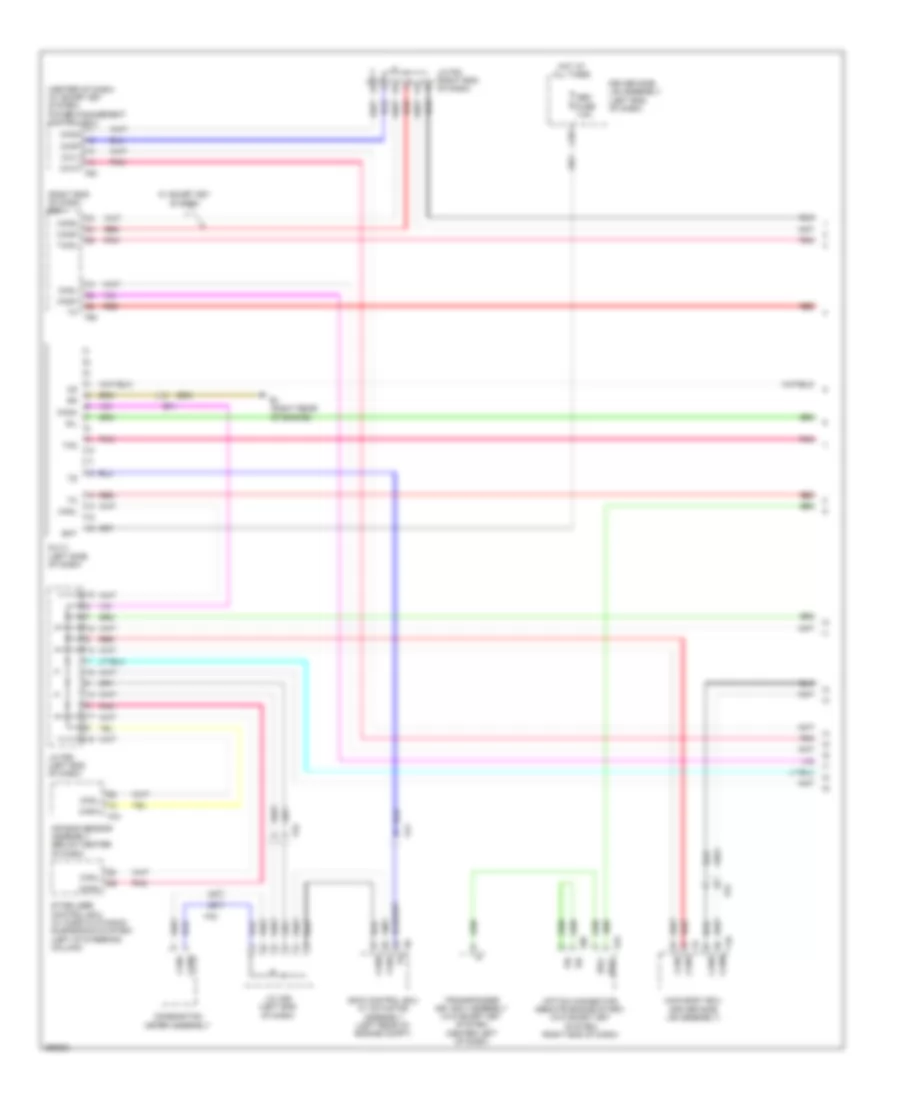 Электросхема линии передачи данных CAN (1 из 2) для Toyota 4Runner SR5 2013
