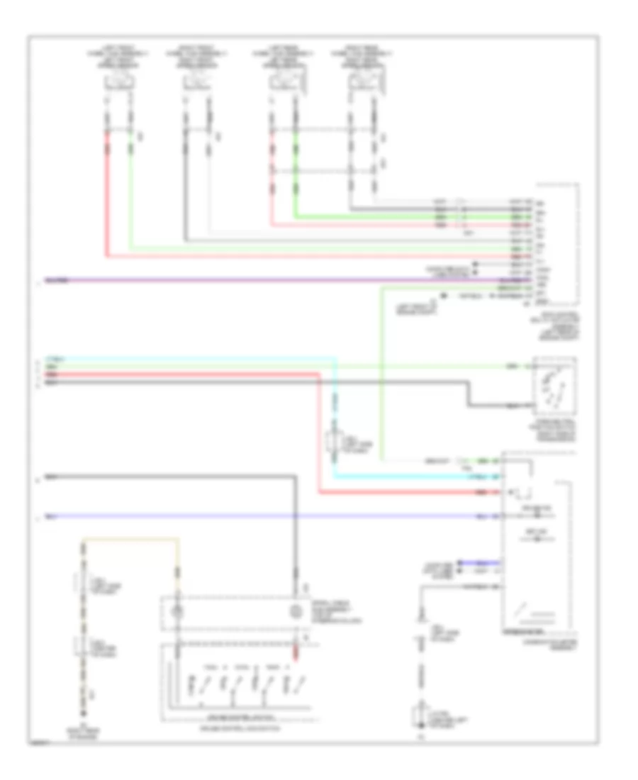 Электросхема системы круизконтроля (2 из 2) для Toyota 4Runner SR5 2013