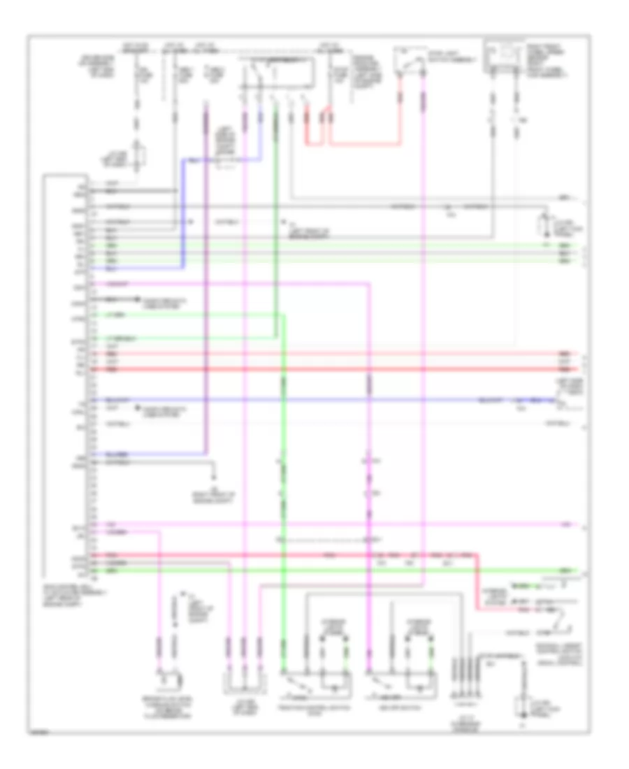 Электросхема антиблокировочной тормозной системы АБС (ABS) (1 из 3) для Toyota 4Runner Trail 2013