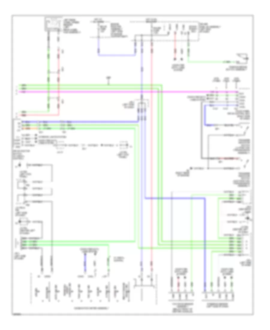 Электросхема антиблокировочной тормозной системы АБС (ABS) (3 из 3) для Toyota 4Runner Trail 2013