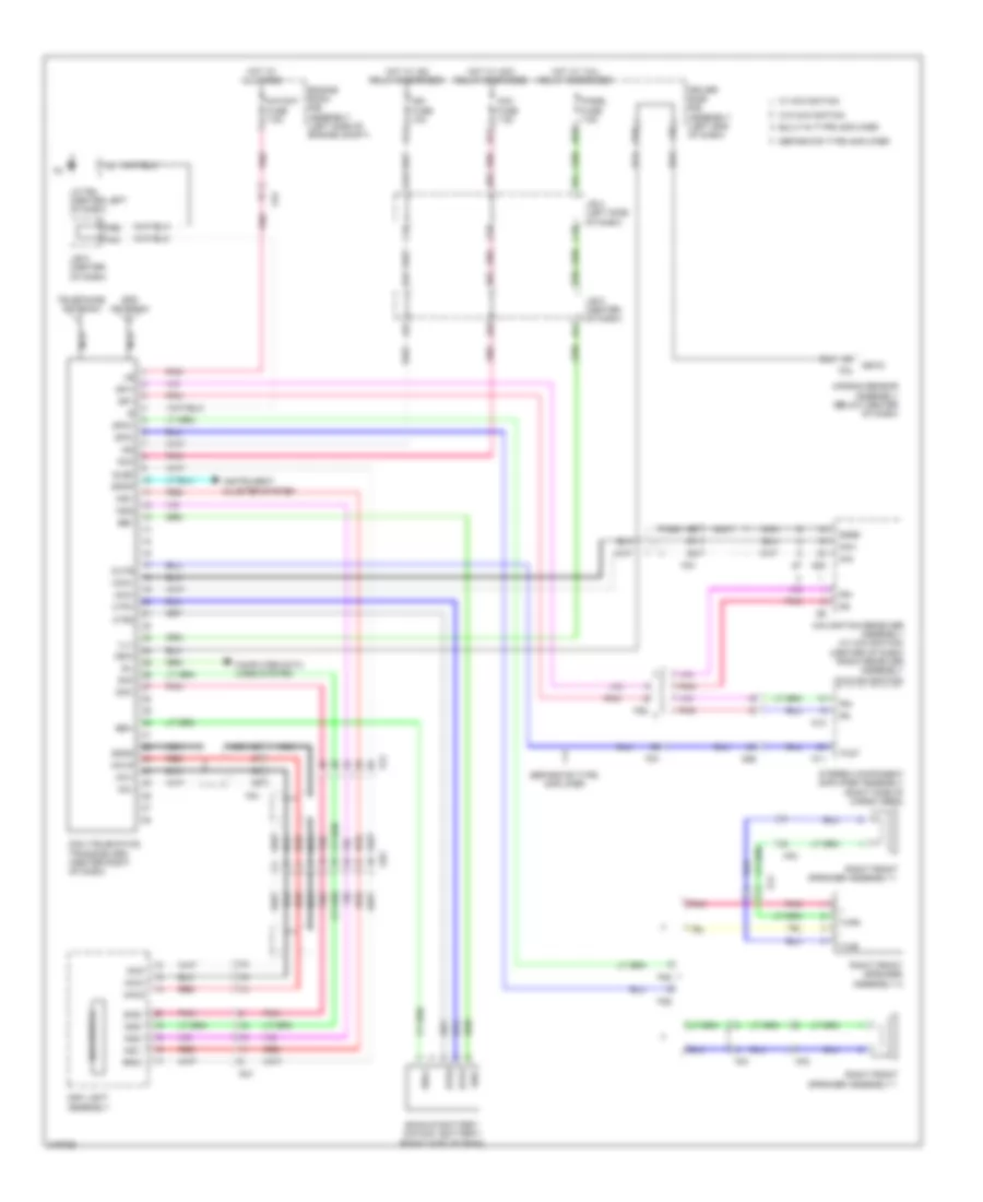 Электросхема системы Telematics для Toyota 4Runner SR5 2011