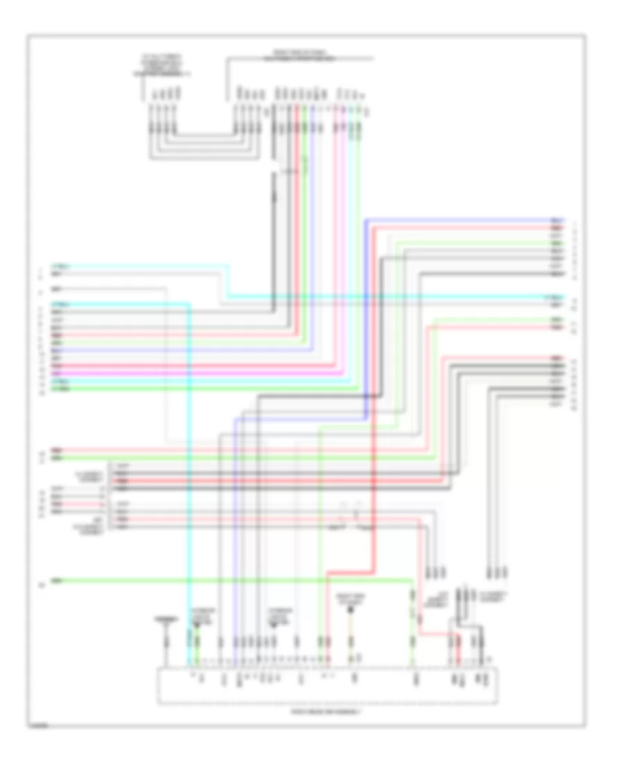 Электросхема магнитолы, без Навигация С Отделяет Усилитель (2 из 3) для Toyota 4Runner SR5 2011