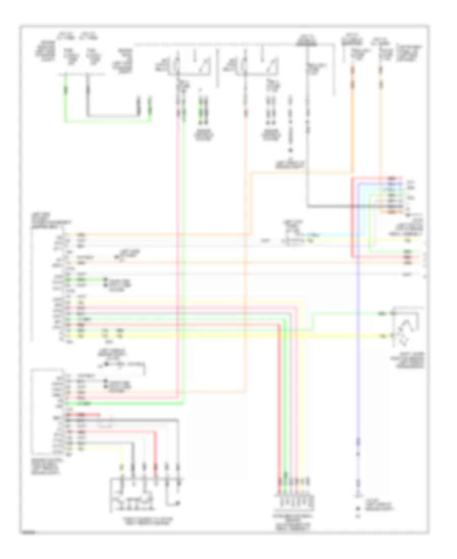 Электросхема системы круизконтроля, гибрид (1 из 2) для Toyota Avalon Limited 2013
