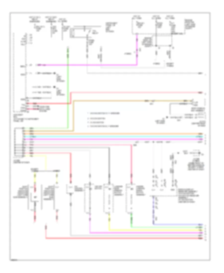 Электросхема подсветки приборов (1 из 3) для Toyota Avalon Limited 2013