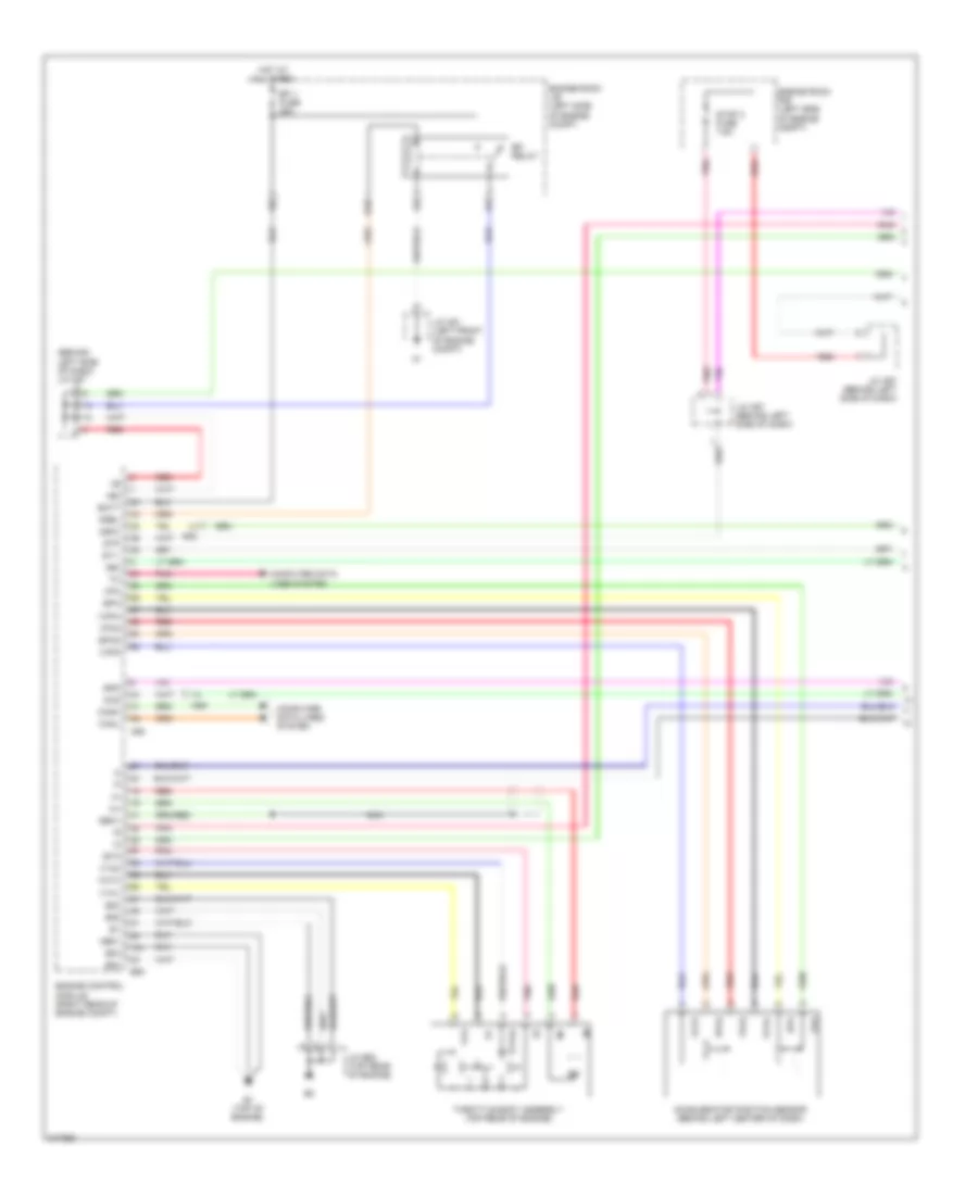 Электросхема системы круизконтроля (1 из 2) для Toyota Avalon 2011