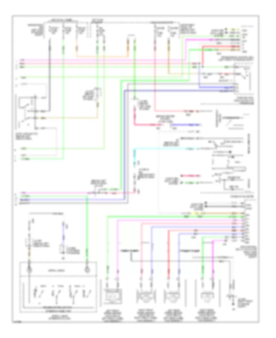 Электросхема системы круизконтроля (2 из 2) для Toyota Avalon 2011