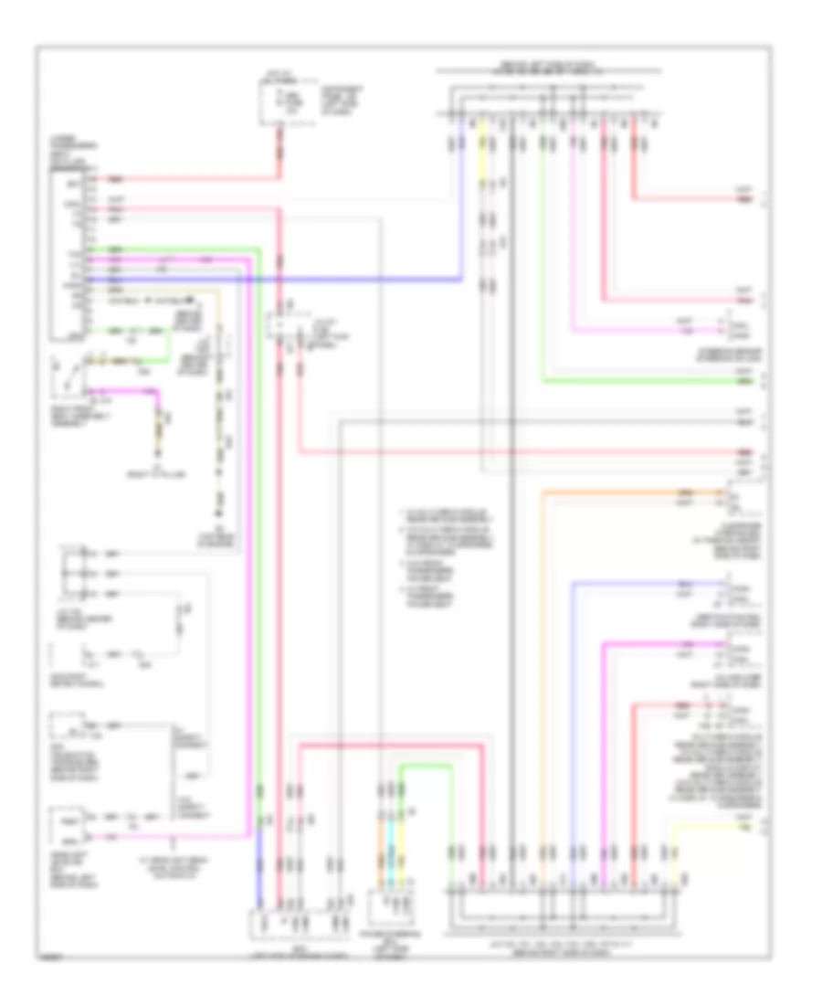Электросхема линии передачи данных CAN, гибрид (1 из 2) для Toyota Camry Hybrid XLE 2013