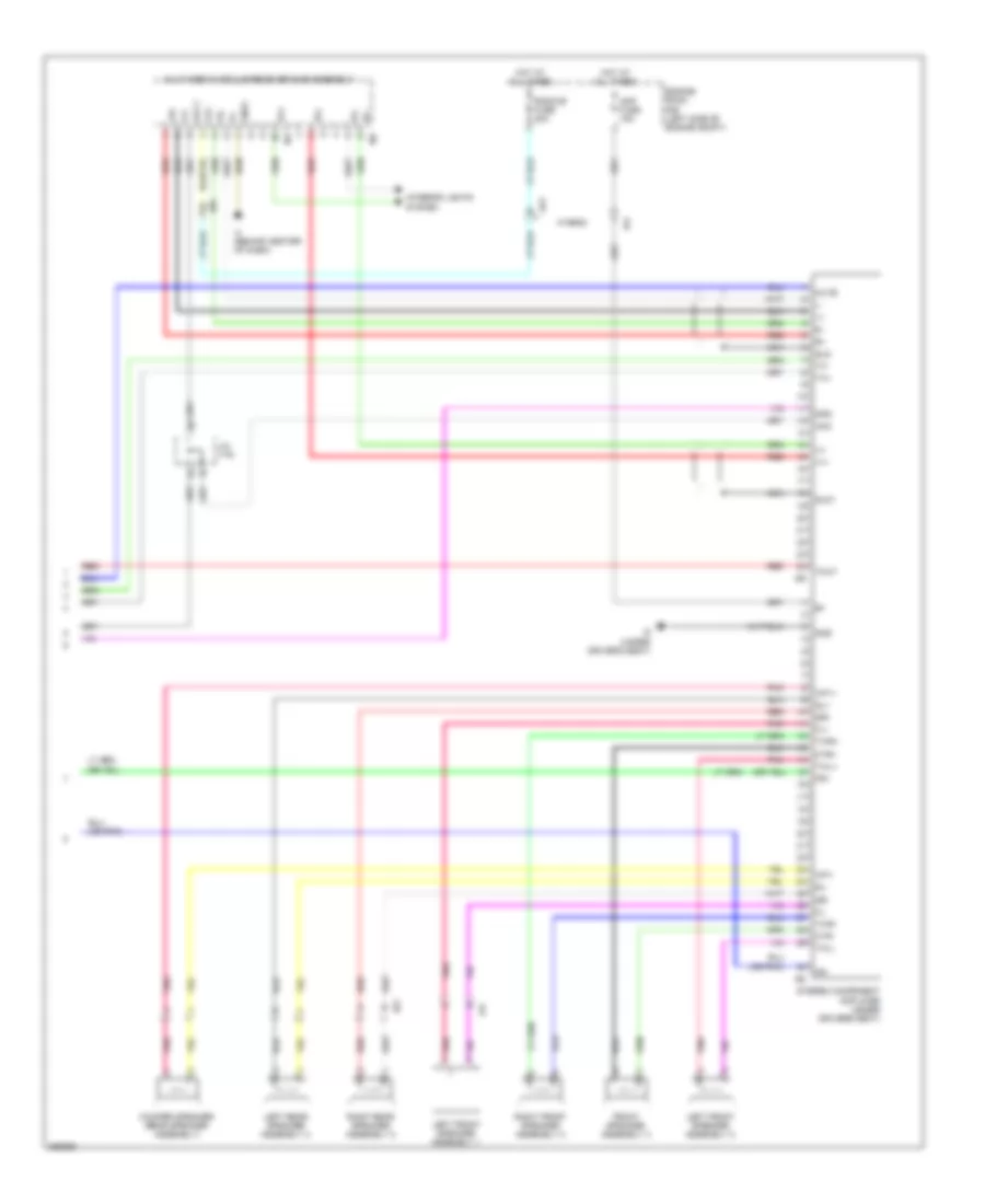 Схема С 10 акустическими системами, С Мультимедийный Модуль (4 из 4) для Toyota Camry L 2013