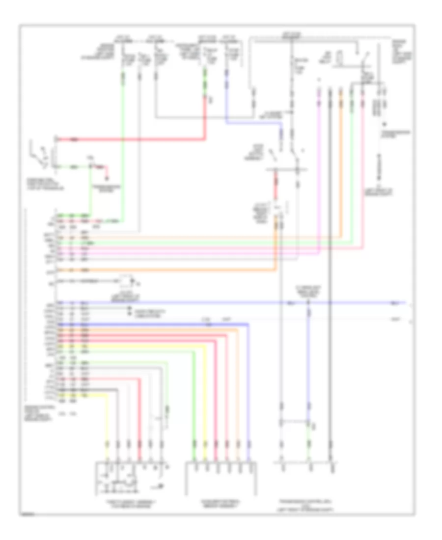 Электросхема системы круизконтроля, кроме гибрида (1 из 2) для Toyota Camry L 2013