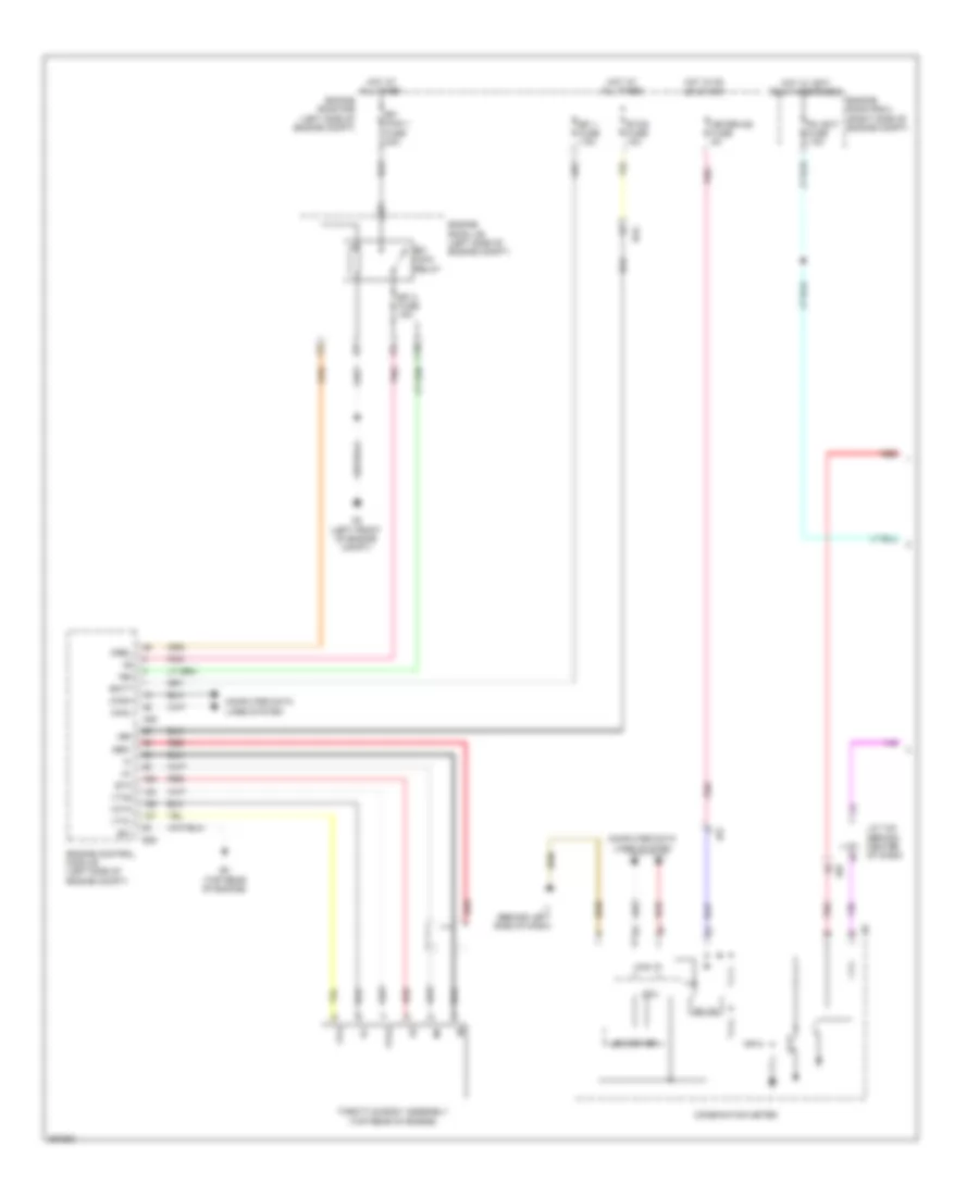 Электросхема системы круизконтроля, гибрид (1 из 2) для Toyota Camry L 2013