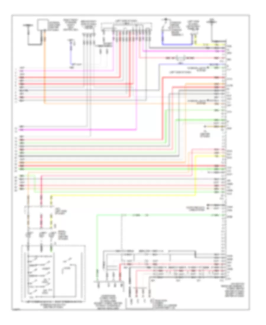 Схема С 8 акустическими системами, С Навигация (3 из 3) для Toyota Camry XLE 2011
