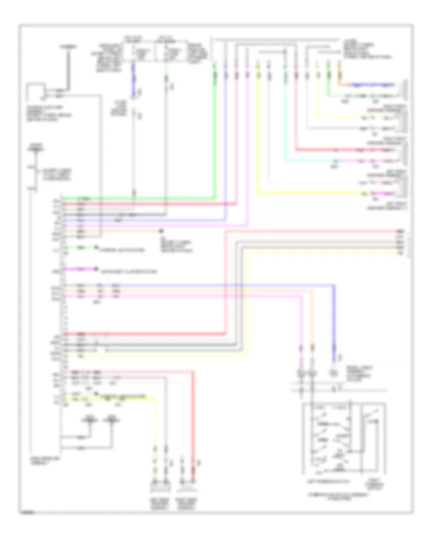 Radio Wiring Diagram, without JBL & without Показ (1 из 2) для Toyota Highlander 2013