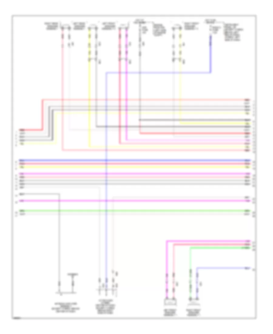 JBL System Wiring Diagram, without Navigation & without Показ (2 из 3) для Toyota Highlander Plus 2013