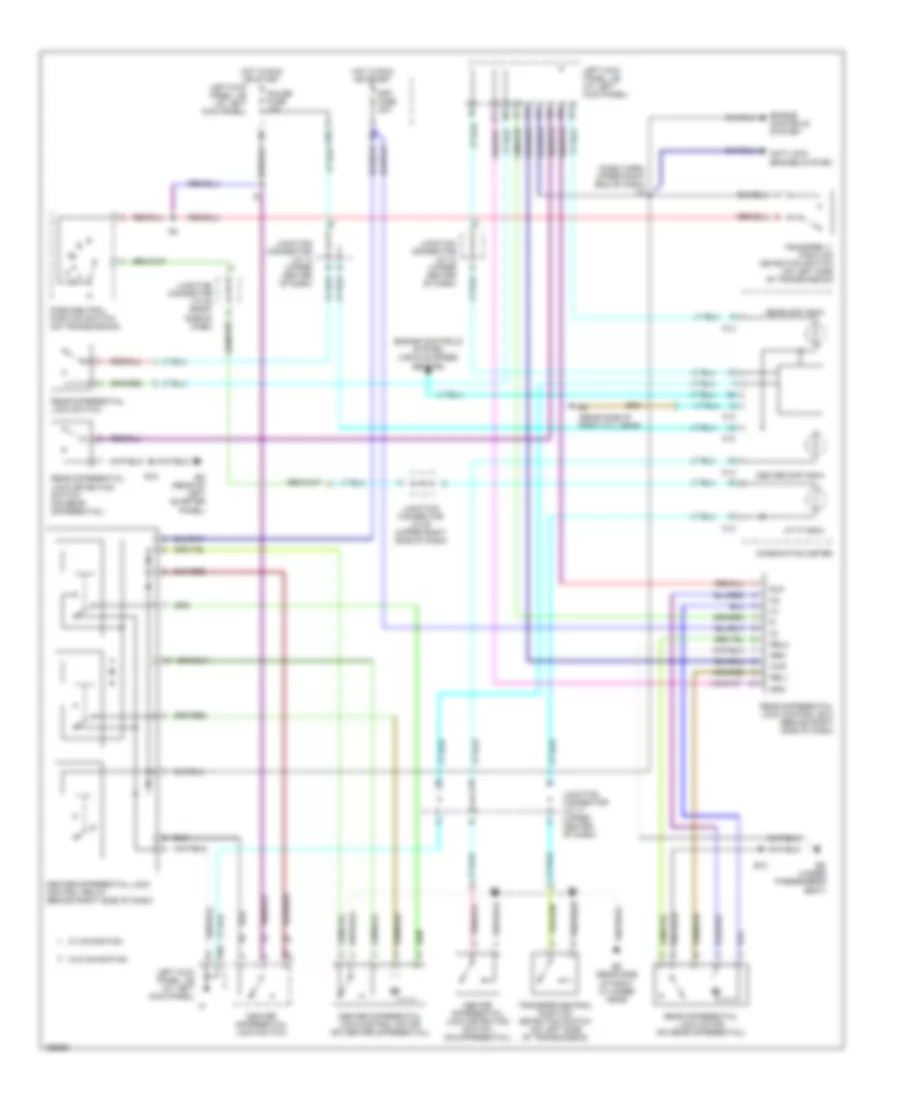 Center & Rear Differential Locks Wiring Diagram для Toyota Land Cruiser 2001