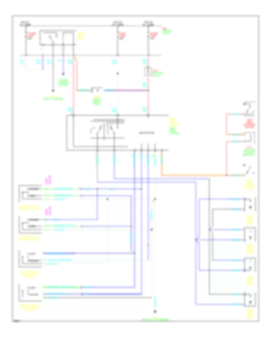 Электросхемы ЦЕНТРАЛЬНЫЙ ЗАМОК Toyota Previa LE 1991 Wiring diagrams