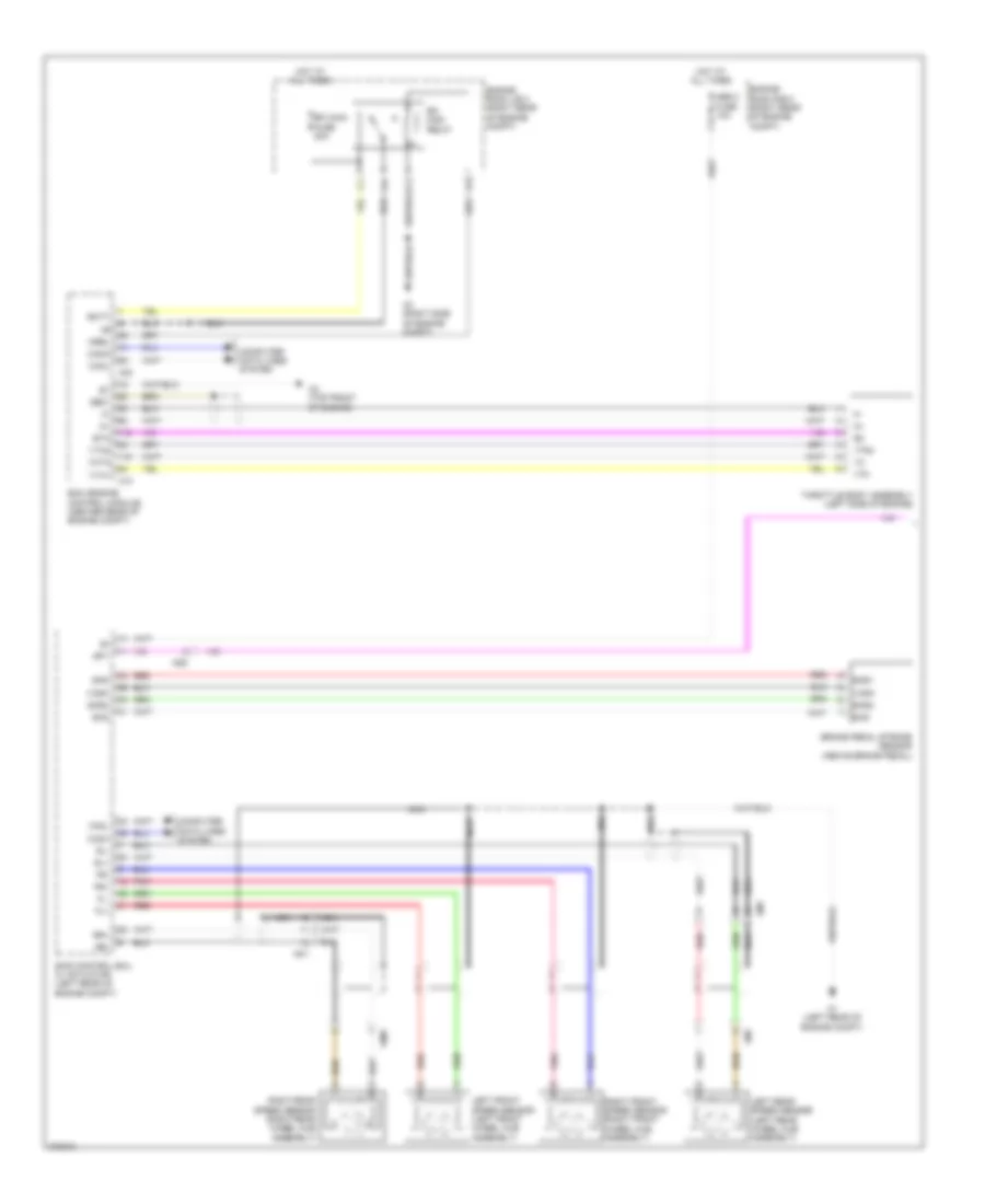 Электросхема системы круизконтроля (1 из 2) для Toyota Prius C 2013