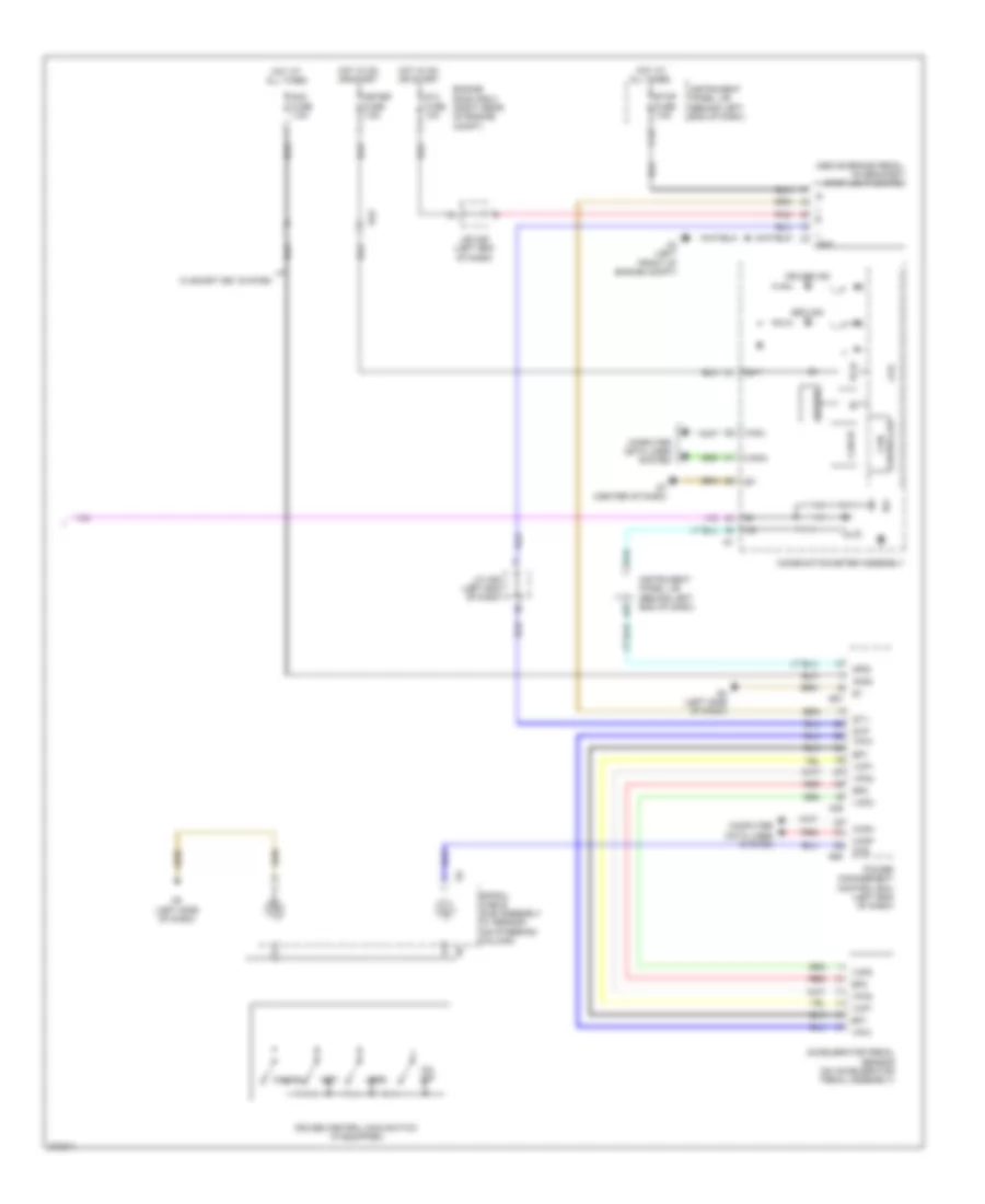 Электросхема системы круизконтроля (2 из 2) для Toyota Prius C 2013