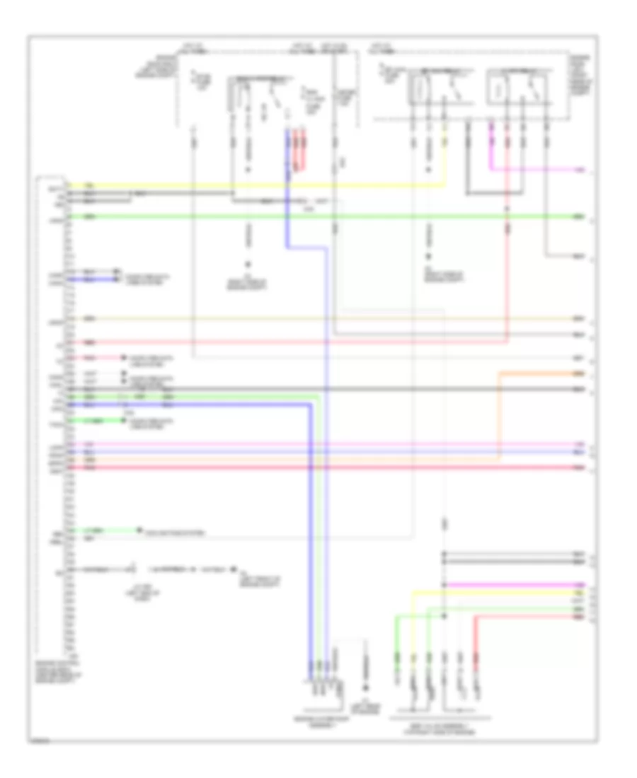 1.5L, Электросхема системы управления двигателя (1 из 6) для Toyota Prius C 2013