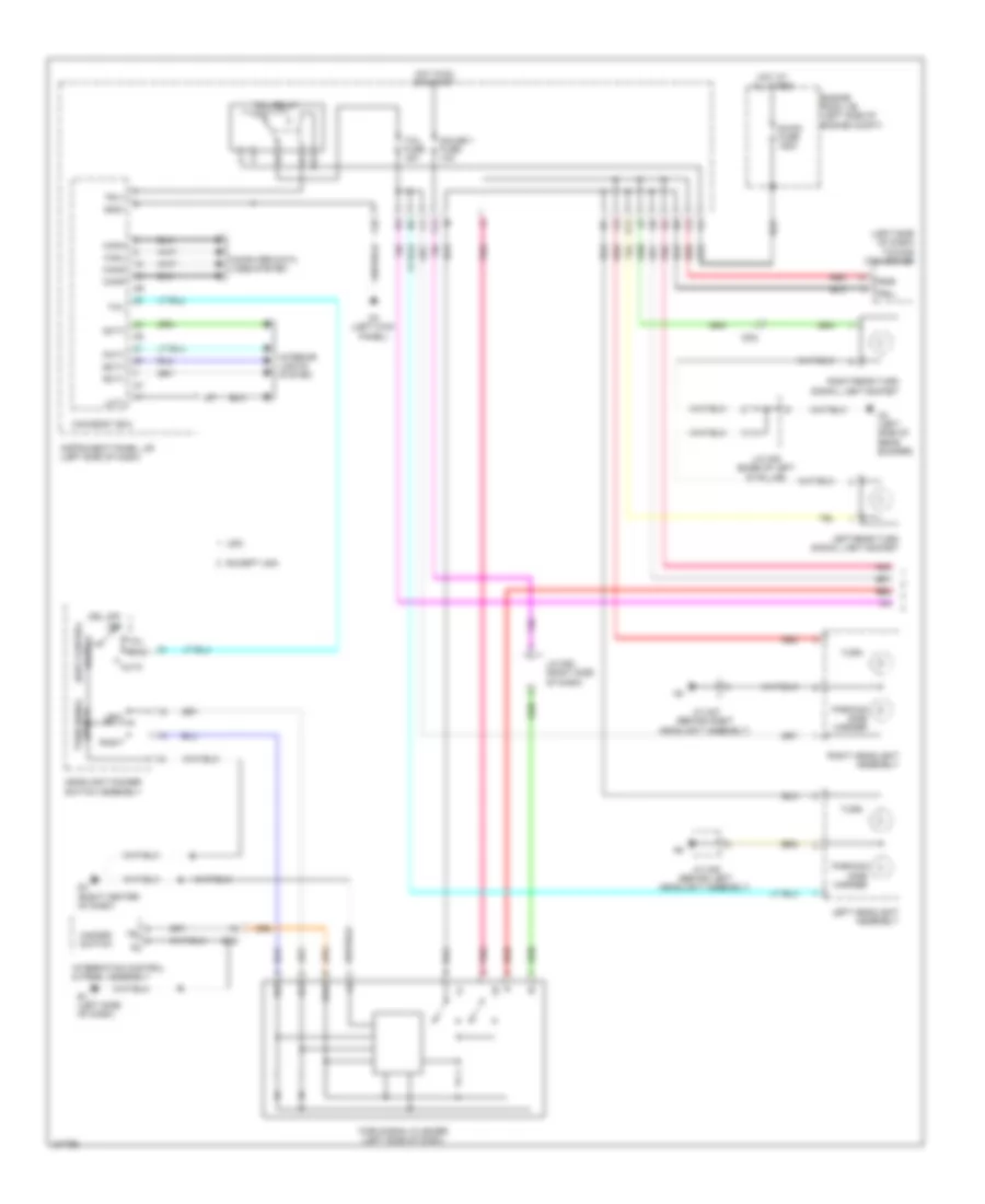Электросхема внешнего освещения, гибрид (1 из 2) для Toyota Highlander Limited 2011