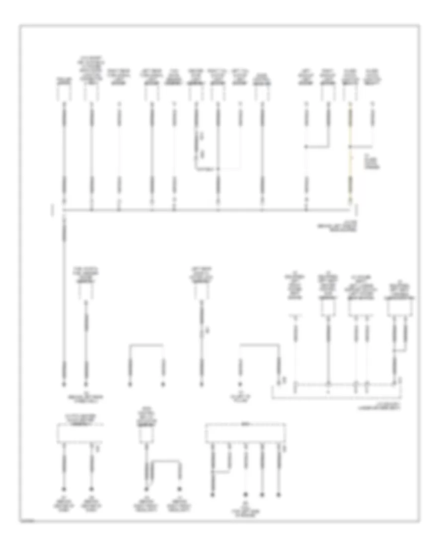 Электросхема подключение массы заземления, кроме гибрида (5 из 5) для Toyota Highlander Limited 2011