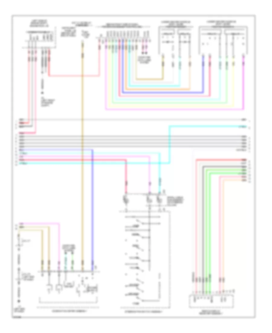 Navigation Wiring Diagram, withRadio & Display Receiver Type (2 из 3) для Toyota Prius V 2013
