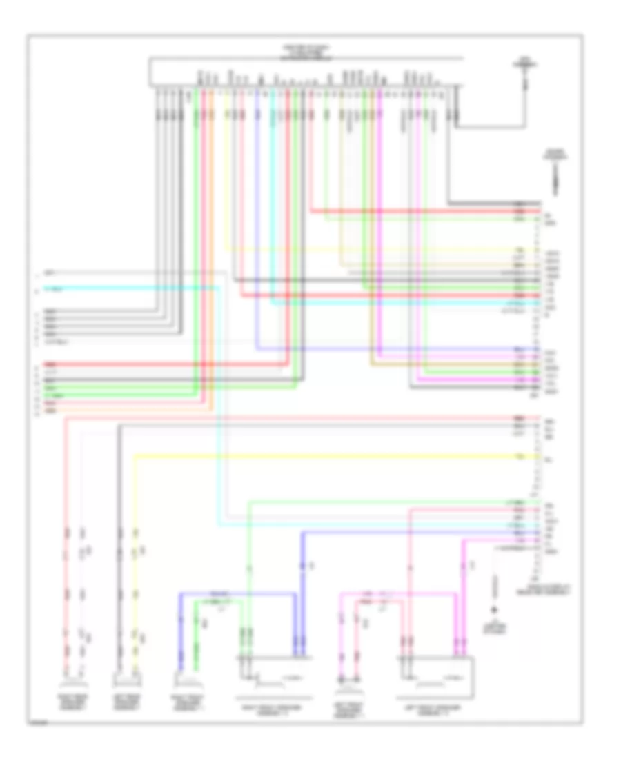 Navigation Wiring Diagram, withRadio & Display Receiver Type (3 из 3) для Toyota Prius V 2013