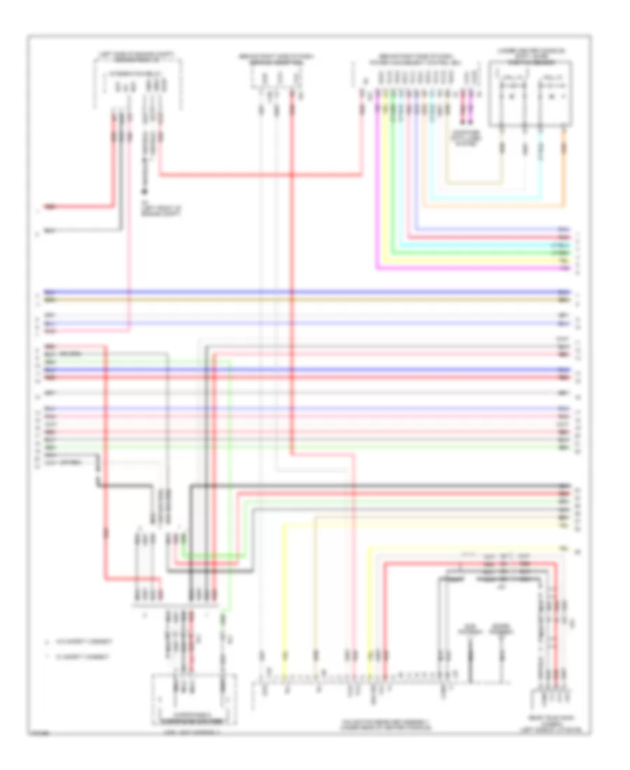 Navigation Wiring Diagram, without Radio & Display Receiver Type (2 из 4) для Toyota Prius V 2013