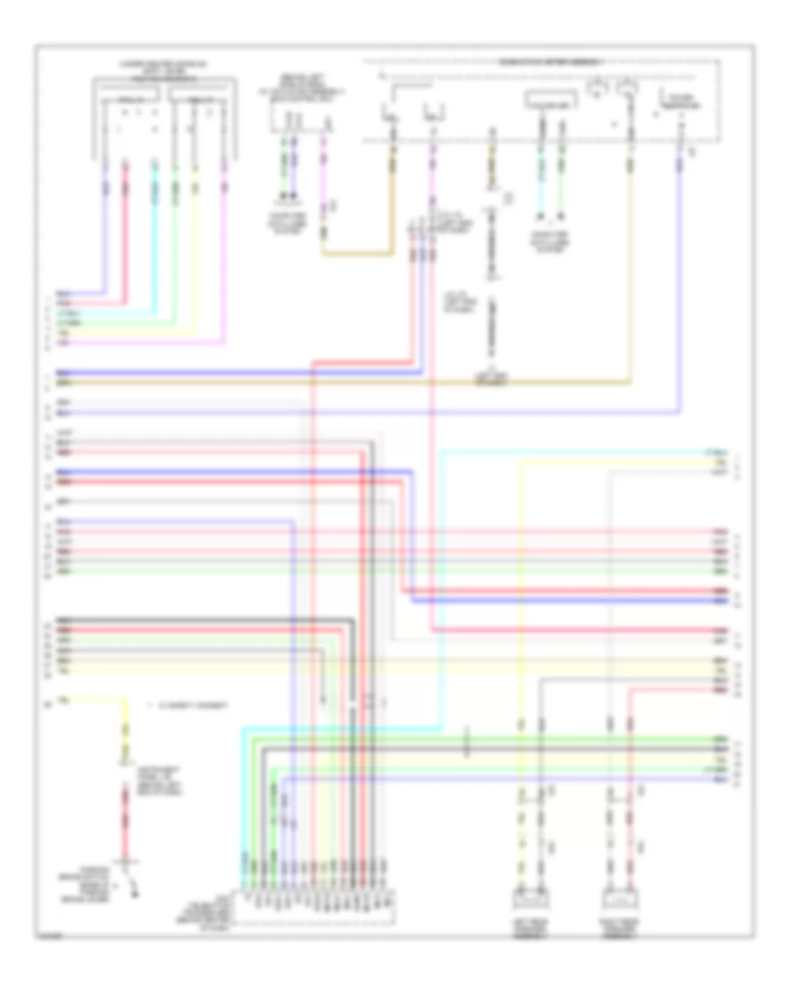 Navigation Wiring Diagram, without Radio & Display Receiver Type (3 из 4) для Toyota Prius V 2013