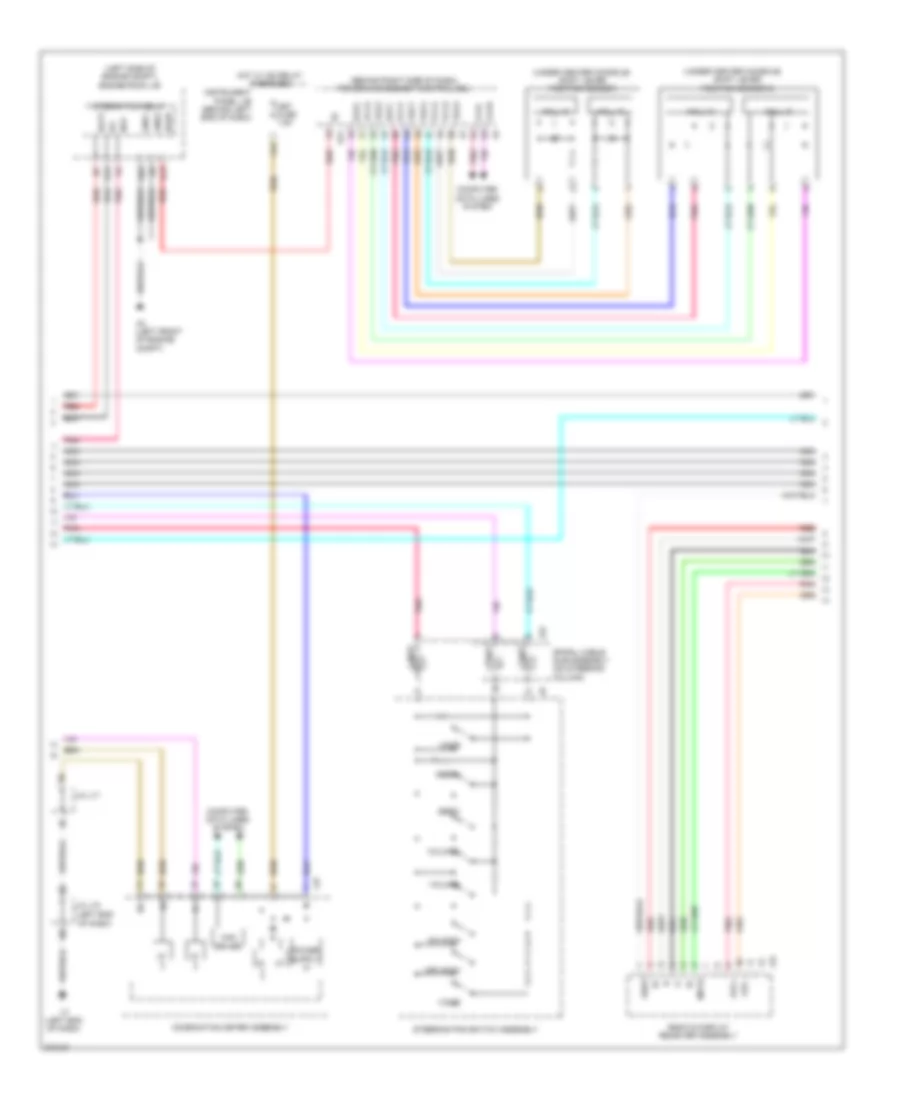 Radio Wiring Diagram, withRadio & Display Receiver Type (2 из 3) для Toyota Prius V 2013