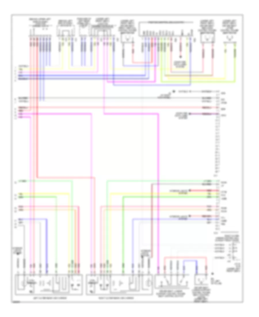 Электросхема системы памяти (2 из 2) для Toyota Sienna LE 2009