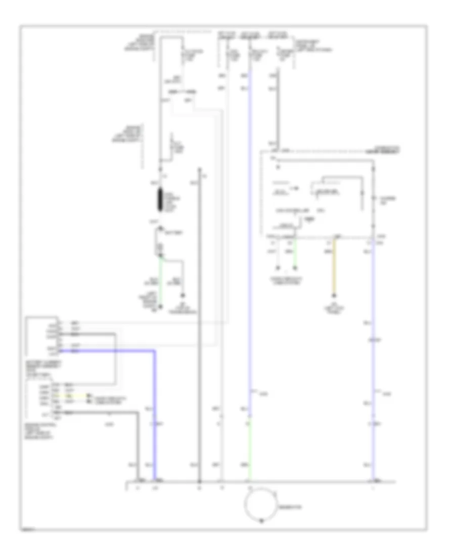 2.5L, Электросхема Генератора для Toyota RAV4 Limited 2013