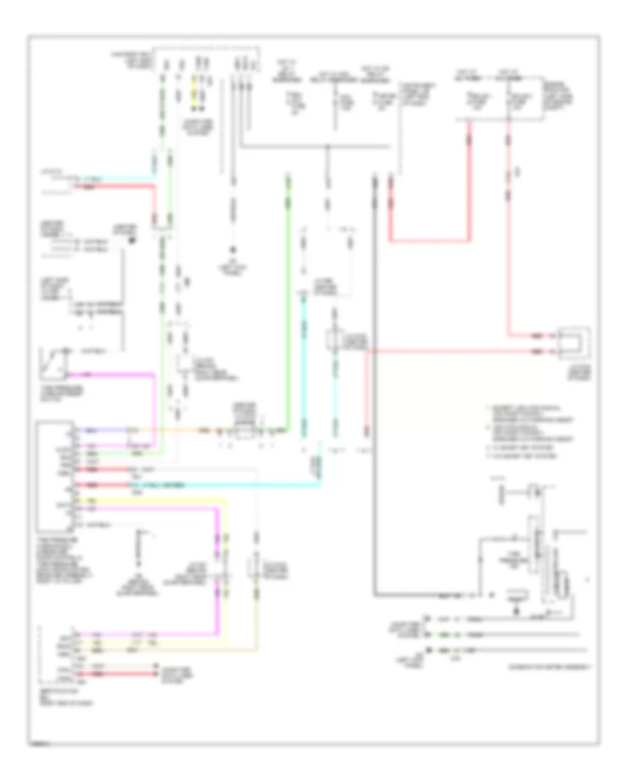 Электросхема системы контроля давления в шинах, кроме EV для Toyota RAV4 Limited 2013