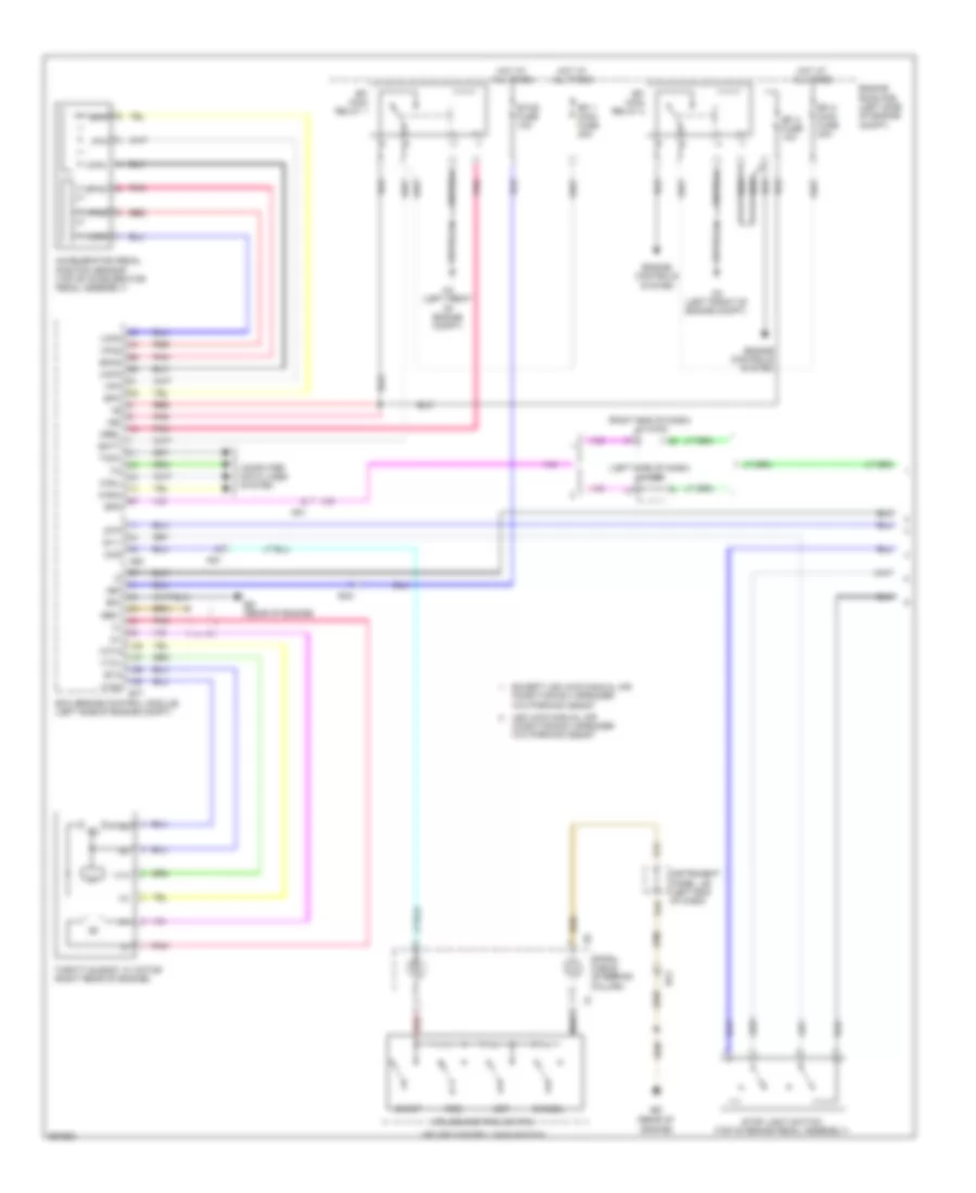 Электросхема системы круизконтроля, кроме EV (1 из 2) для Toyota RAV4 Limited 2013
