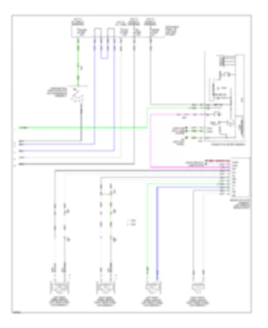 Электросхема системы круизконтроля, кроме EV (2 из 2) для Toyota RAV4 Limited 2013