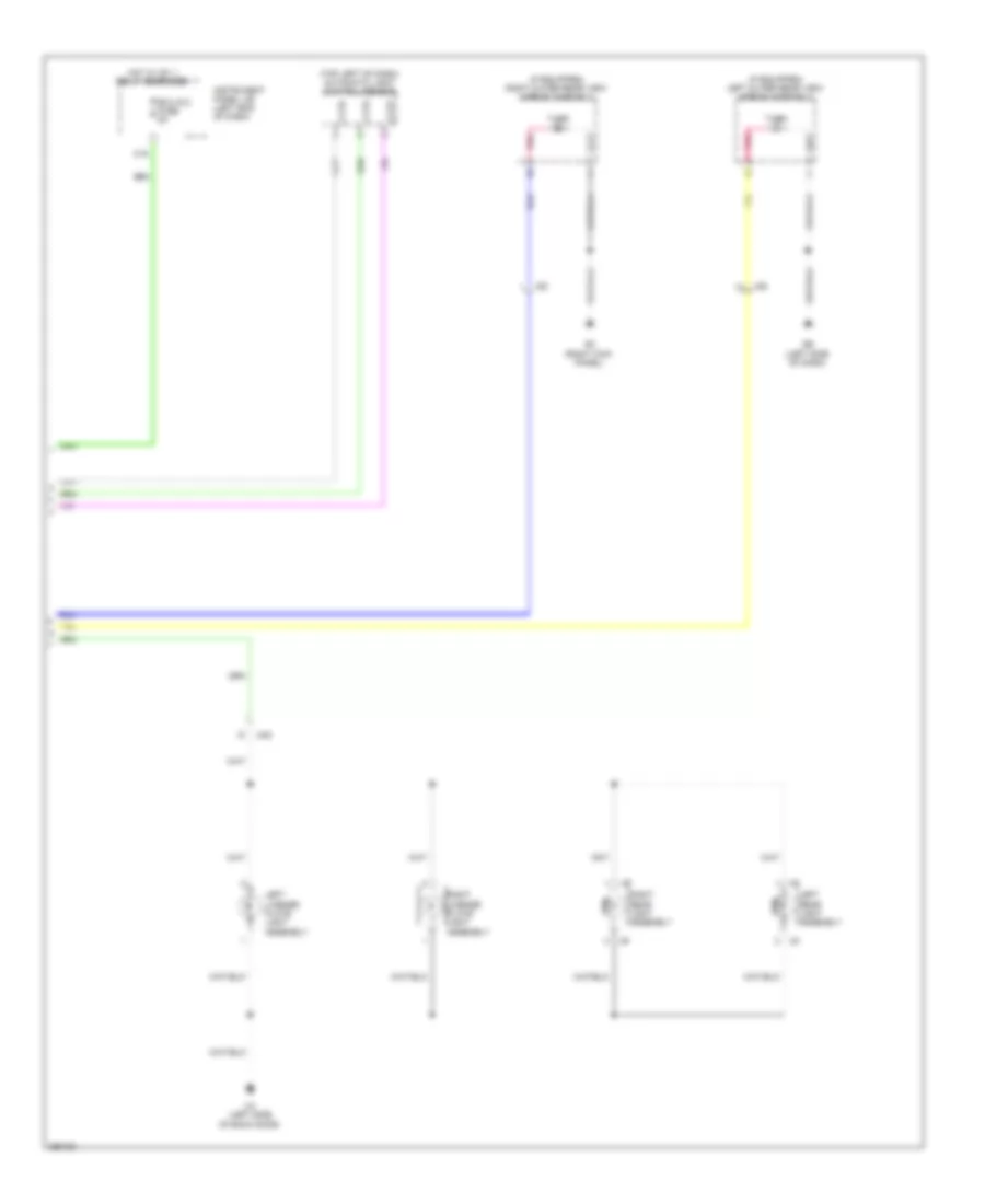 Электросхема внешнего освещения, кроме EV (3 из 3) для Toyota RAV4 Limited 2013