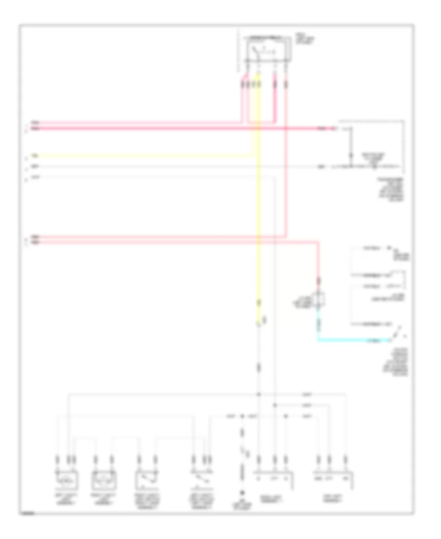 Электросхема подсветки, кроме EV (2 из 2) для Toyota RAV4 Limited 2013