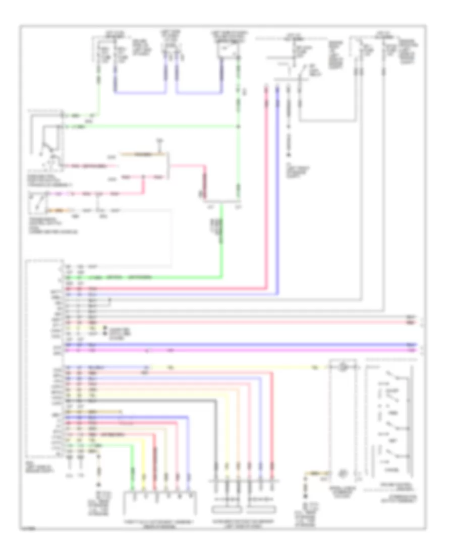 Электросхема системы круизконтроля (1 из 2) для Toyota Matrix 2011