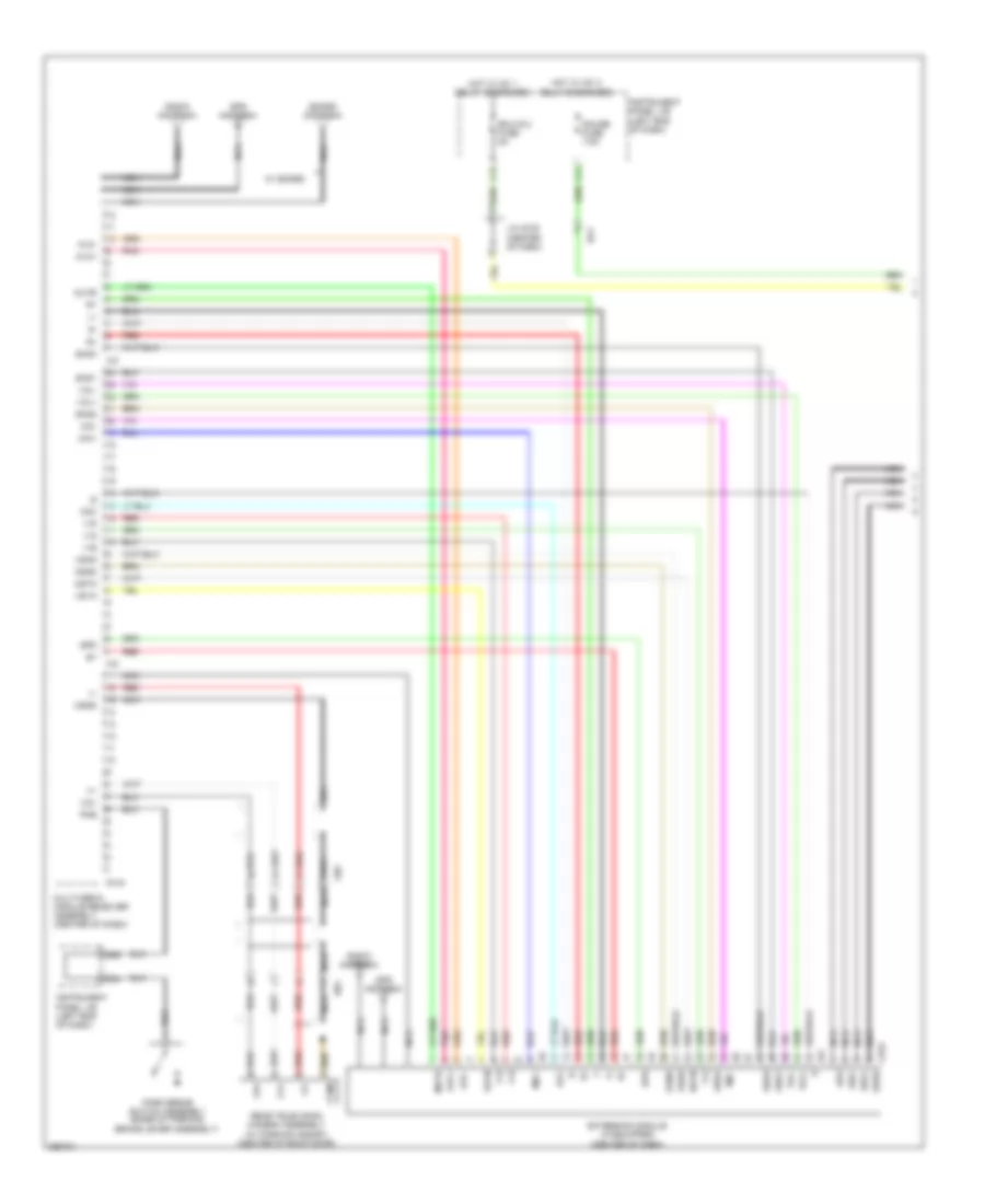 Radio Wiring Diagram, Except EV withBuilt-in Amplifier & Multi-Media Module (1 из 4) для Toyota RAV4 XLE 2013