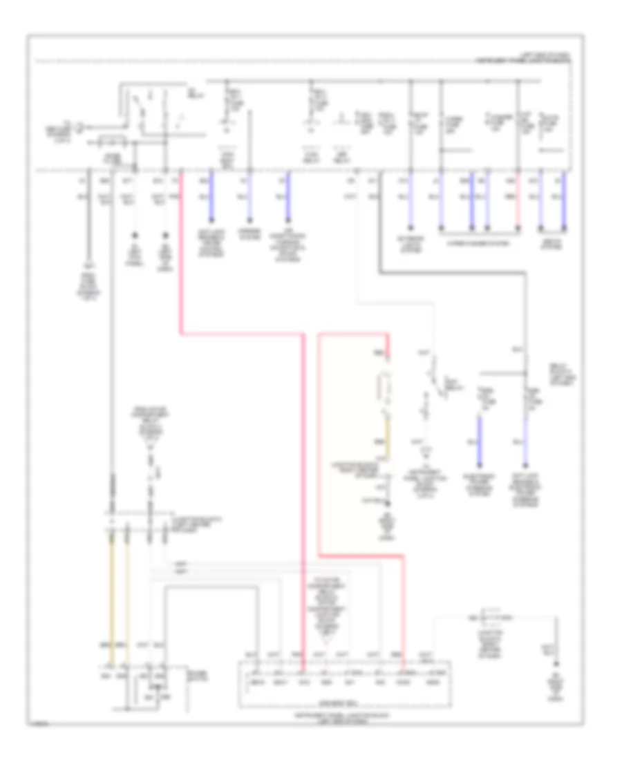 Power Distribution Wiring Diagram, EV (3 из 4) для Toyota RAV4 XLE 2013