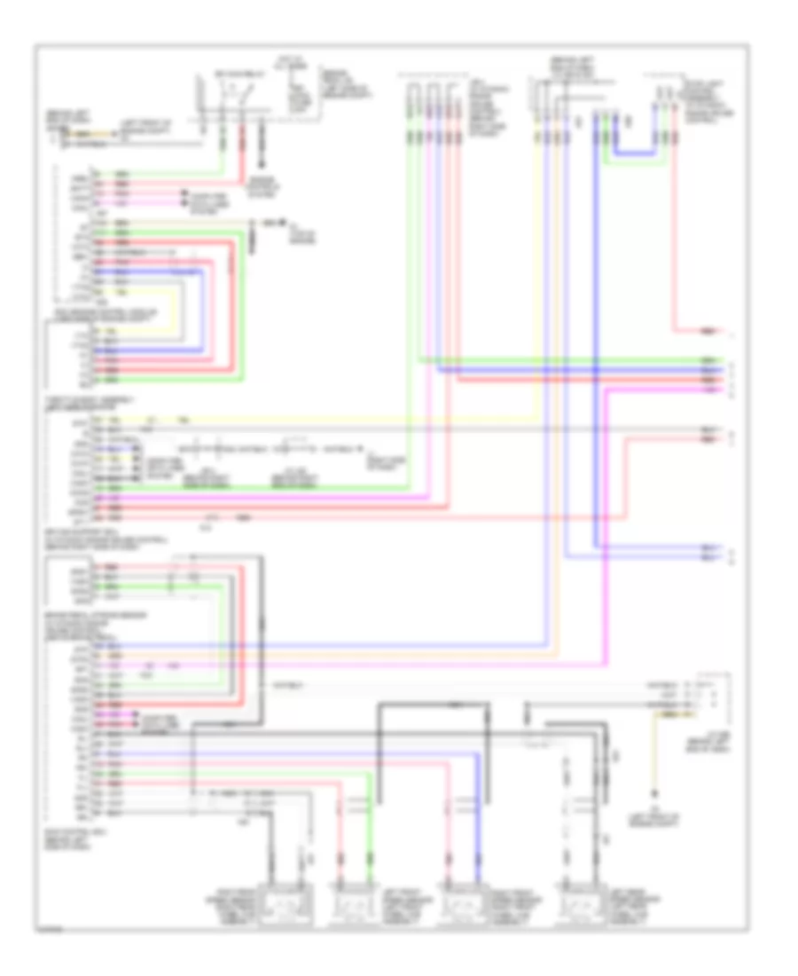 Электросхема системы круизконтроля (1 из 2) для Toyota Prius 2011
