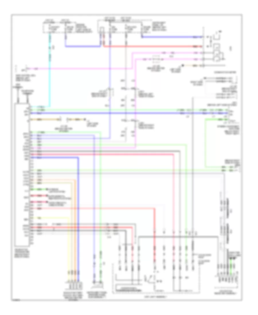 Электросхема системы Telematics для Toyota Prius 2011
