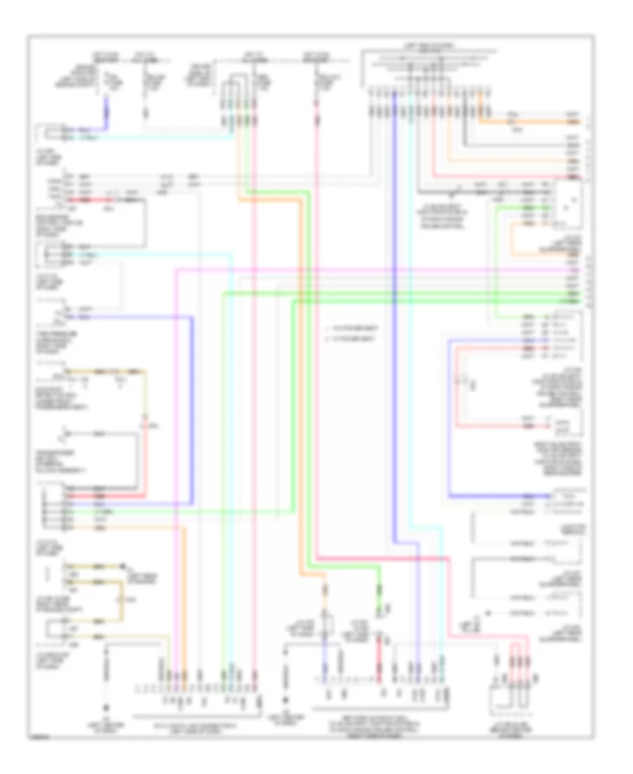 Электросхема линии передачи данных CAN (1 из 2) для Toyota Sequoia SR5 2013