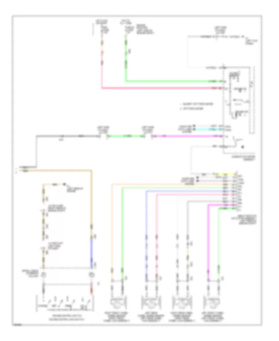 Электросхема системы круизконтроля (2 из 2) для Toyota Sequoia SR5 2013