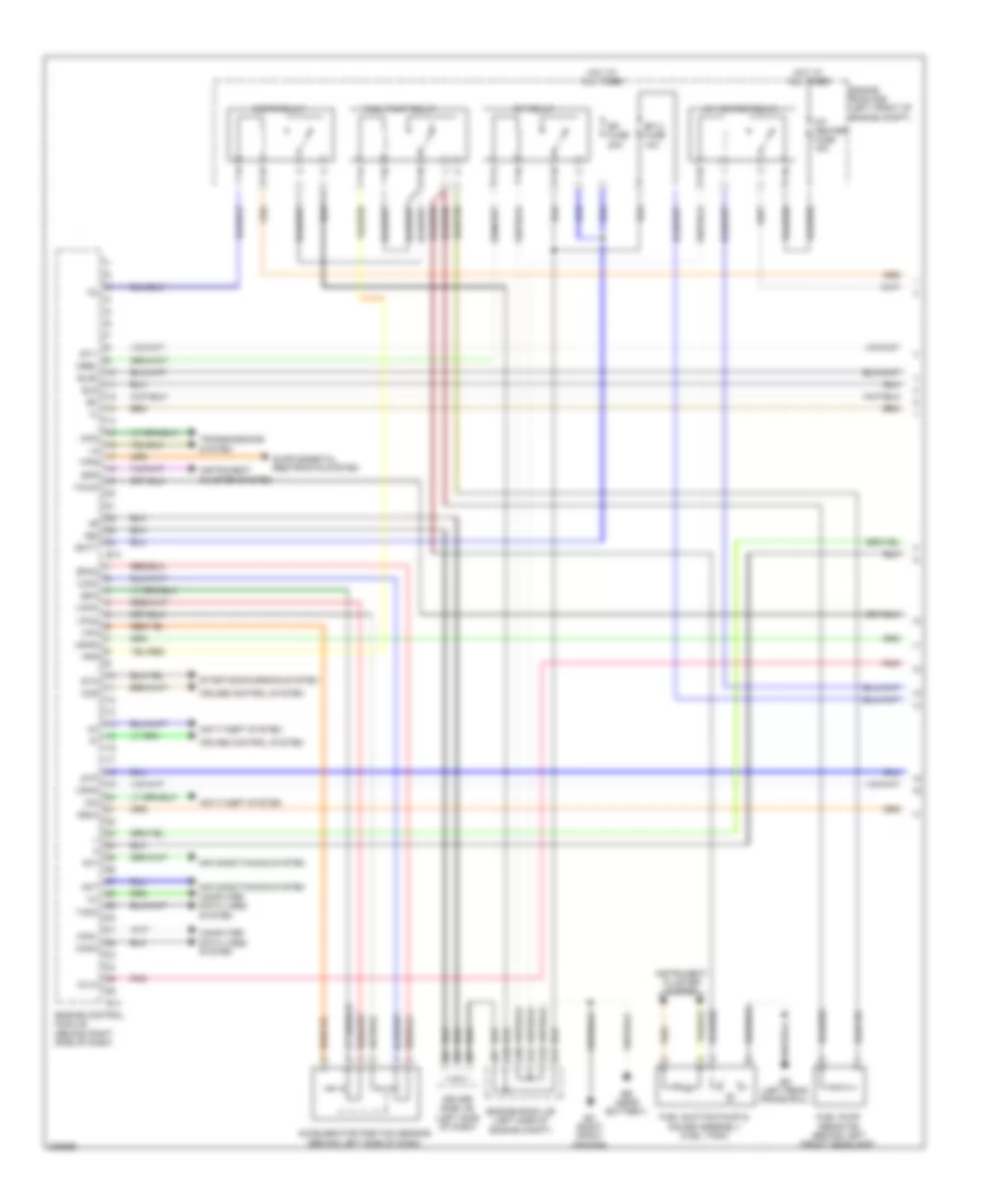 4.0L, Электросхема системы управления двигателем (1 из 7) для Toyota Tacoma 2009