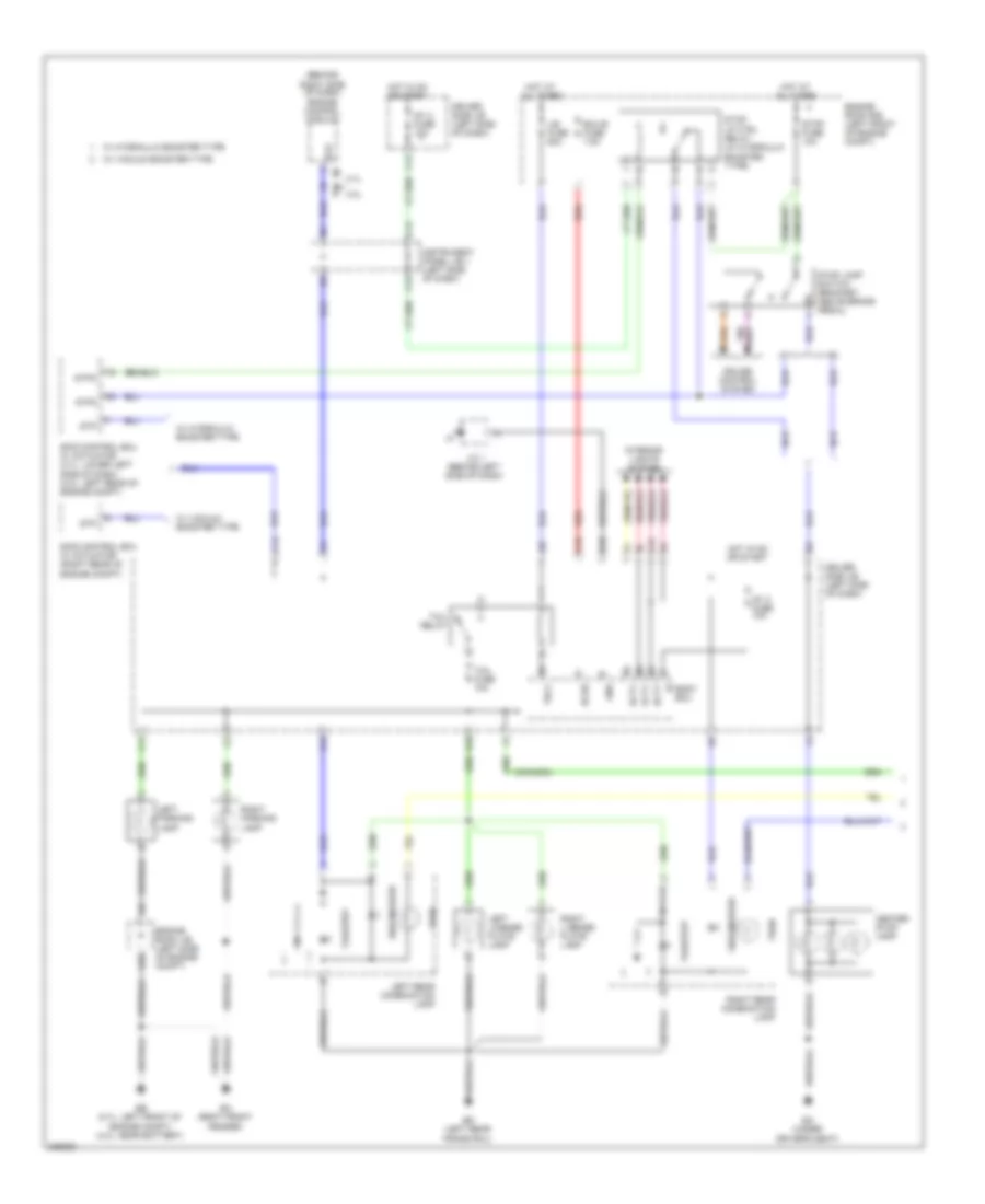 Электросхема внешнего освещения, без Буксировка Трейлера (1 из 2) для Toyota Tacoma 2009