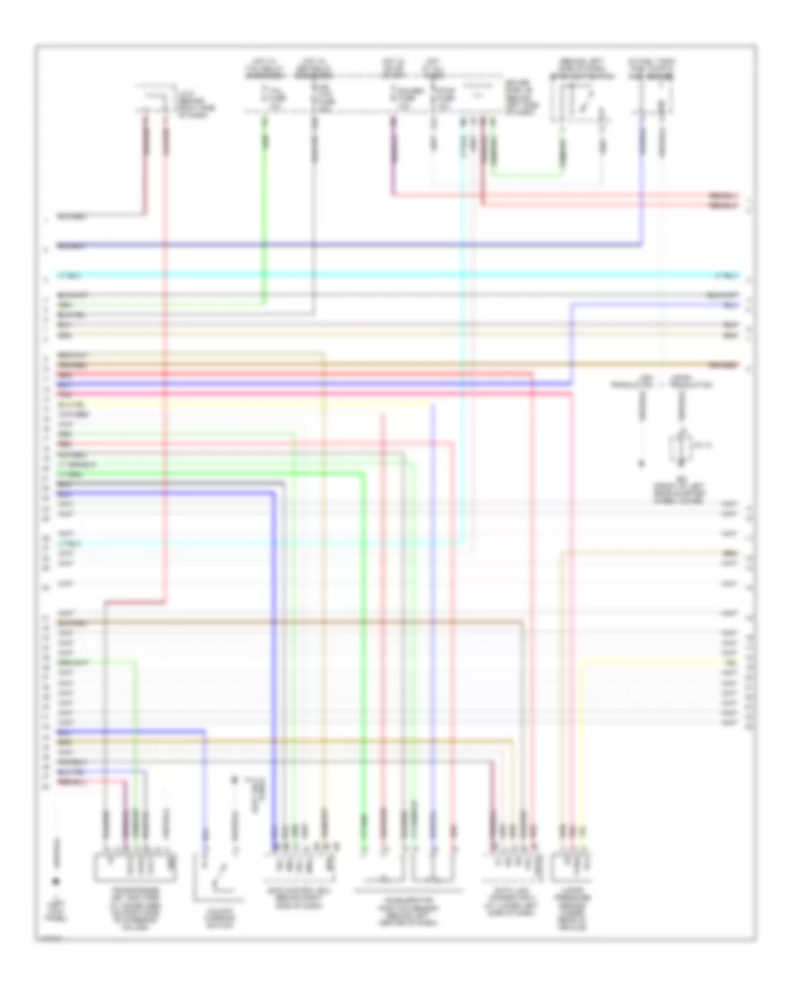 2.4L, Электросхема системы управления двигателем (2 из 6) для Toyota Camry SE 2003