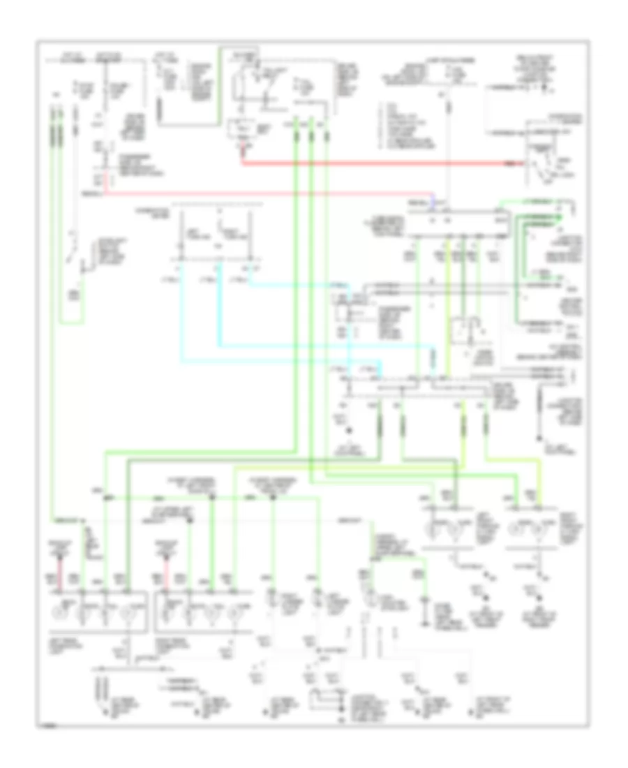 Электросхема внешнего освещения для Toyota Camry SE 2003