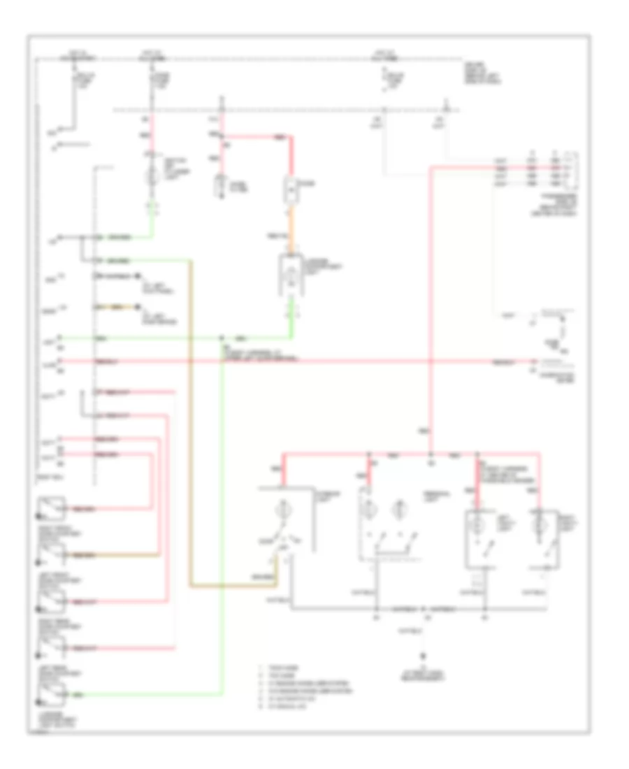 Электросхема подсветки для Toyota Camry SE 2003